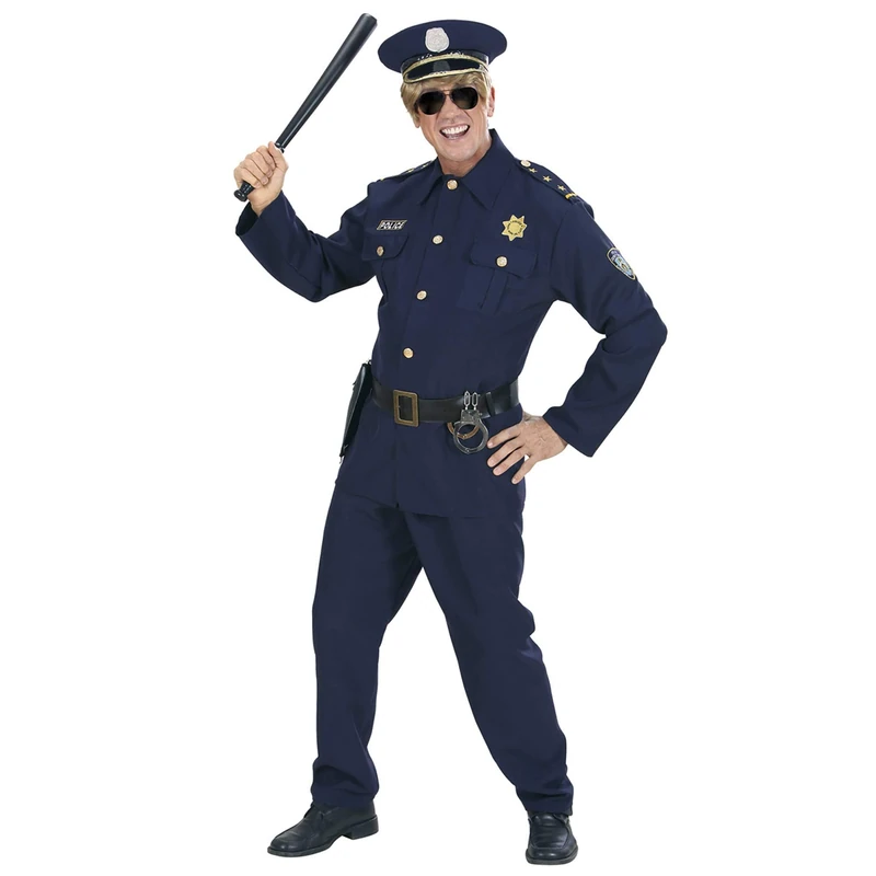 W WIDMANN MILANO Mens Police Officer Costume - Blue Large L