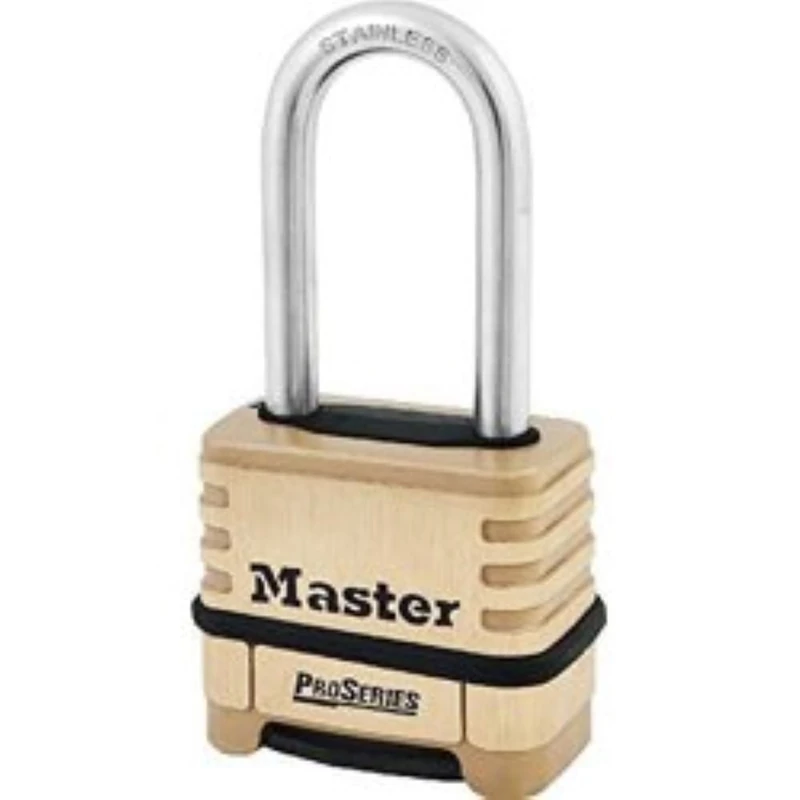 Master Lock 1175LHSS ProSeries Set Your Own Combination Lock, Brass, 2-1/4" Wide