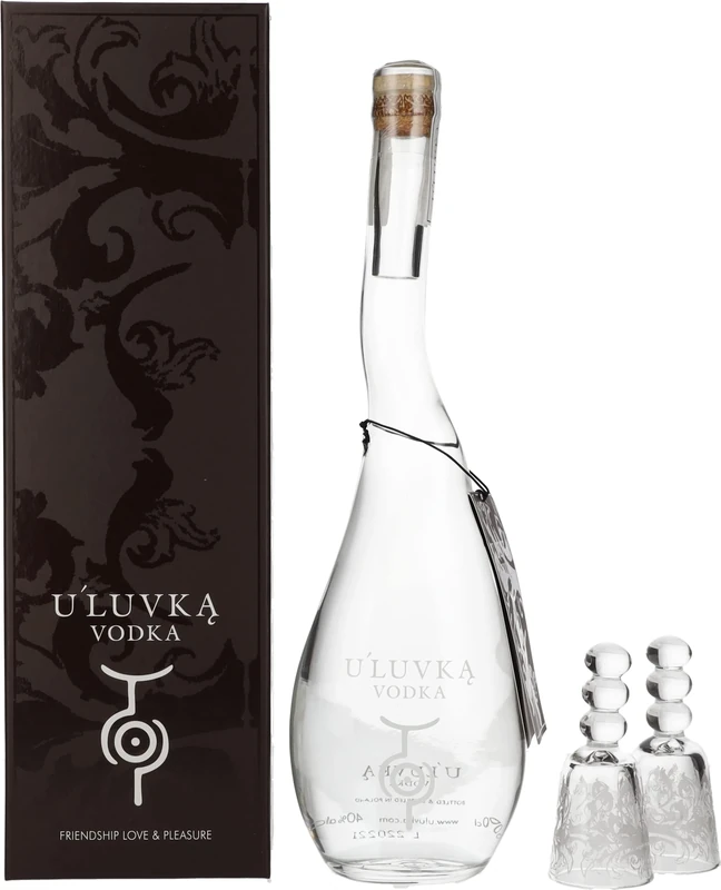 U'Luvka Vodka Signature Gift Pack, 70 cl