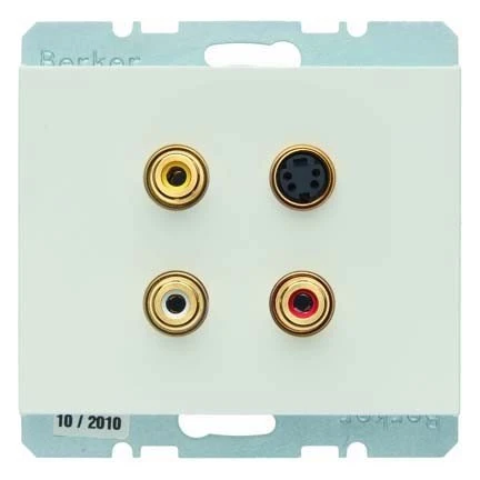 Hager K.1 – Takes 3 X Cinch/S-Video Polar White Brightness