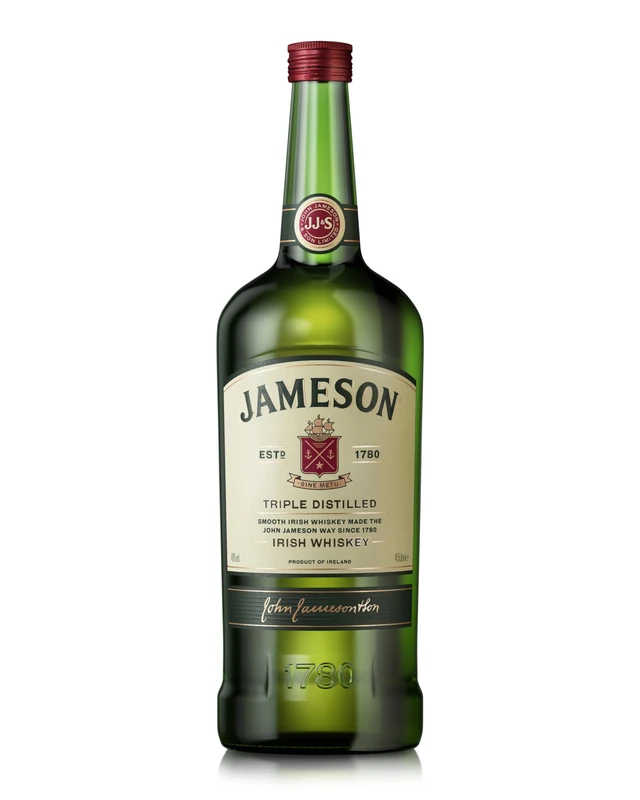 Jameson Original Triple Distilled Blended Irish Whiskey | 40% ABV | 4.5L | Irish Whiskey with Spicy Wood and Sweet Notes | Blended Irish Whiskey with Signature Smoothness | Triple Distilled in Ireland