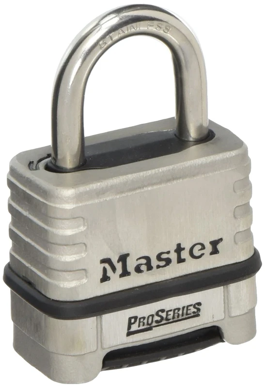Master Lock 1174D Resettable Stainless Steel Combination Padlock - Image 1