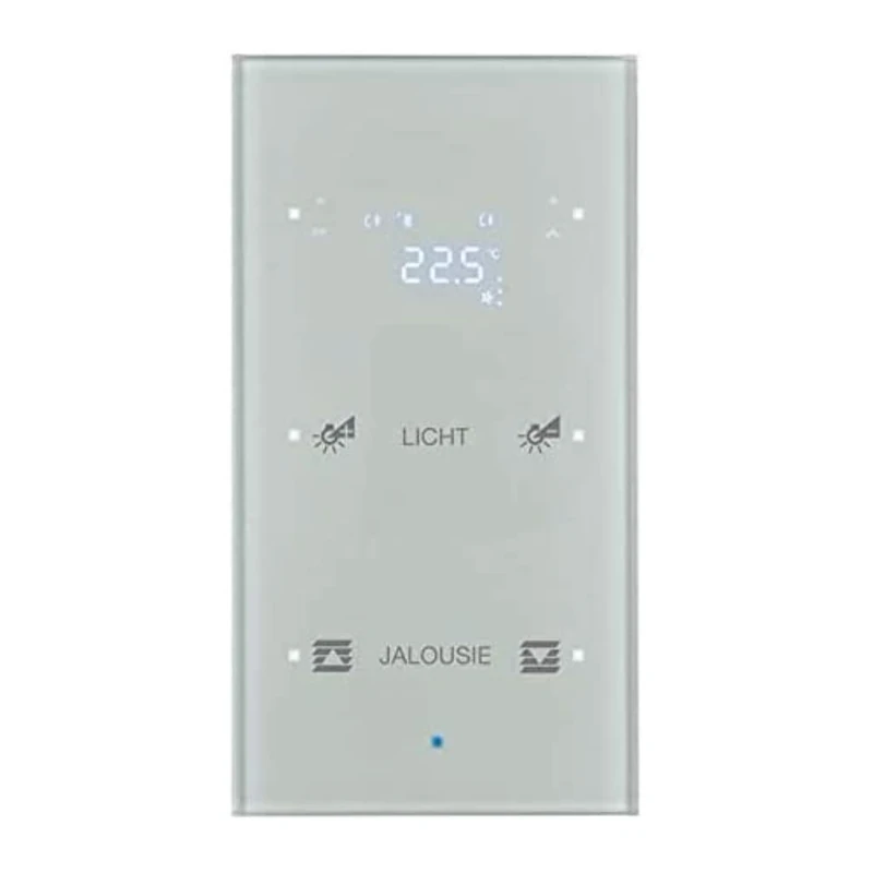 Hager TS Sensor – 2 Phase Thermostat with Engraving Aluminium