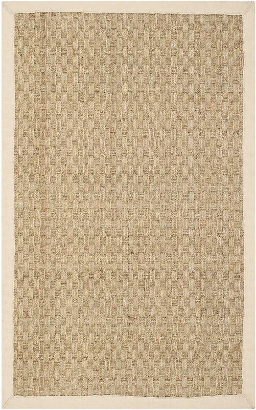 Safavieh Natural Fiber Rug for Living Room, Dining Room, Bedroom - Natural Fiber Collection, Short Pile, in Natural and Beige, 61 X 91 cm