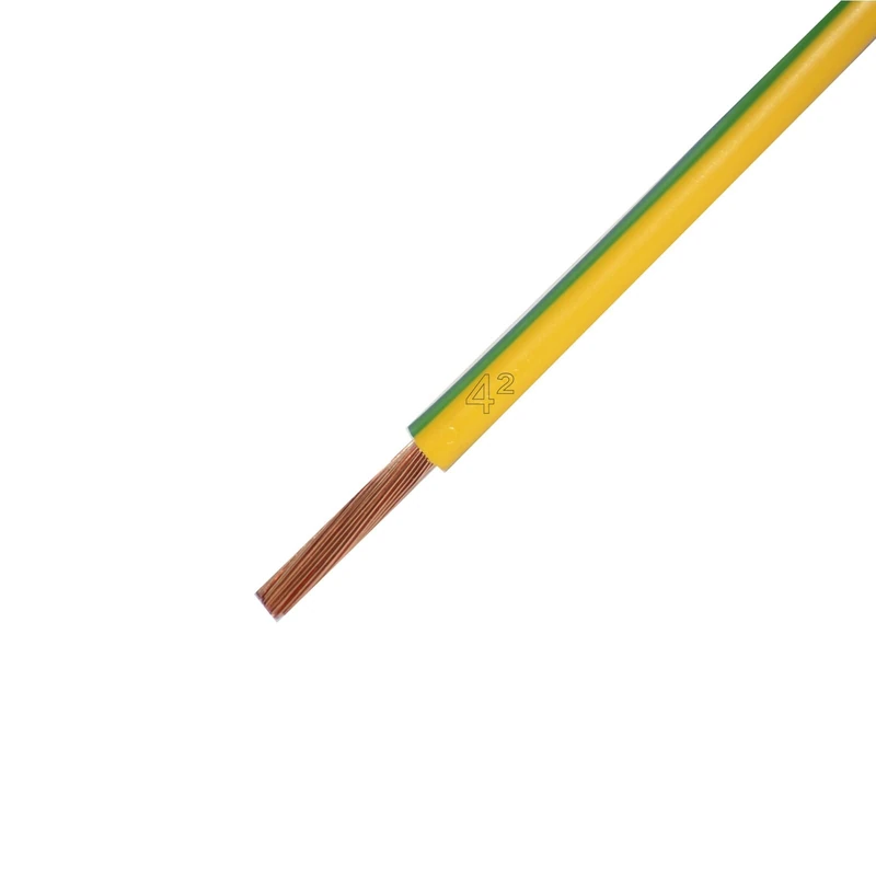 LappKabel 4520003, H07V-KSingle Core Wiring Cable, 1 x 4 mm², Green-yellow Sheath - Image 1