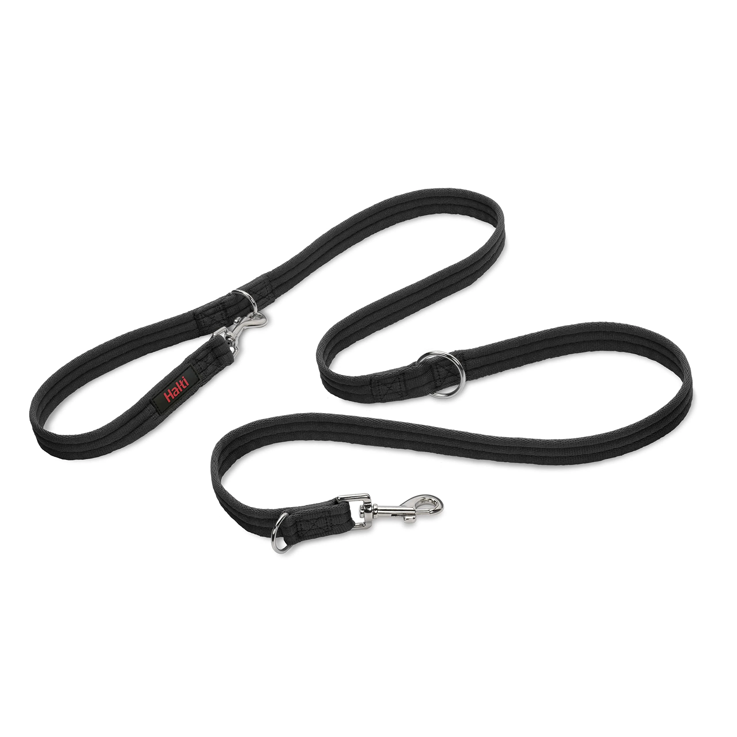 HALTI Training Lead - Professional Dog Lead to Stop Pulling on the Lead, Perfect for Puppy Walks, Easy to Use Double-Ended Dog Leash, Lightweight Soft & Durable (Size Small, Black, 2m)