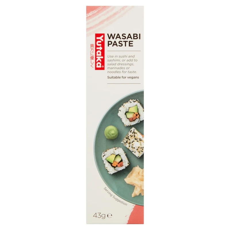 Yutaka Wasabi Paste 43g (Pack of 10) | Authentic Japanese Horseradish Condiment for Sushi, Sashimi, Noodles & Sauces | Vegan-Friendly, Ready-to-Use Tube