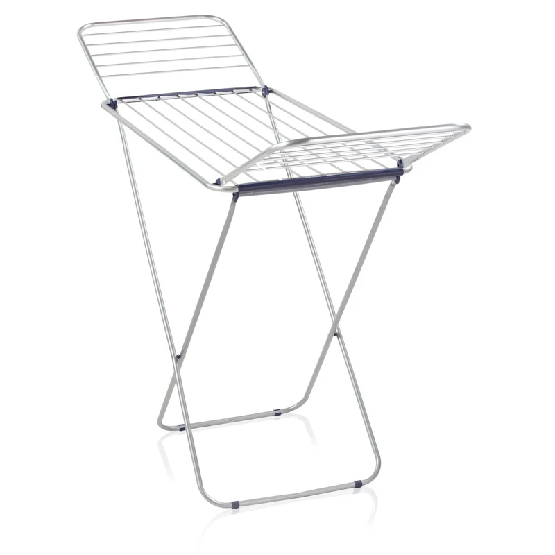 Leifheit Classic Siena 180 Easy Clothes Airer, Clothes Drying Rack with Extra-Thick Rails, Strong and Sturdy Aluminium Lightweight Clothes Horse, Grey, 18 m Drying Rack