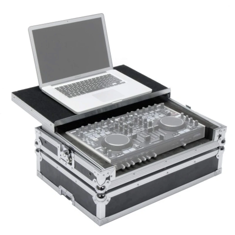 Magma 40953 Workstation, Black and Silver. Flightcase for DJ Controller MC-6000