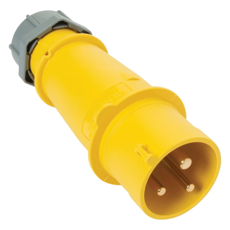 Trend 32A 110V BS4343 Standard Plug in Vibrant Yellow for T11ELK Router, PLUG/110V/32A - Image 1