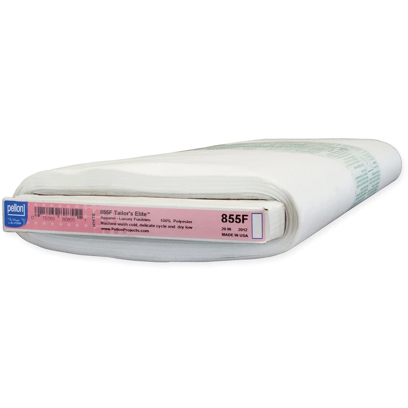 Pellon Tailor's Elite Medium/Heavy, Weight Fusible Interfacing, White 20 x 25yd