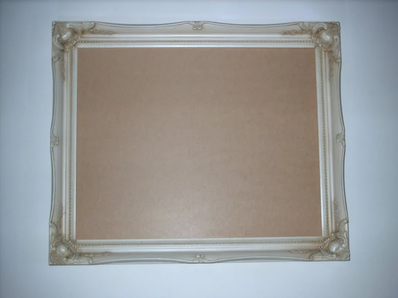 IVORY Shabby Chic Antique Style Rectangular Poster PICTURE FRAME complete with Premium Quality Pilkington's Glass - Glass Size: 16 inches x 20 inches (40cm x 50cm)