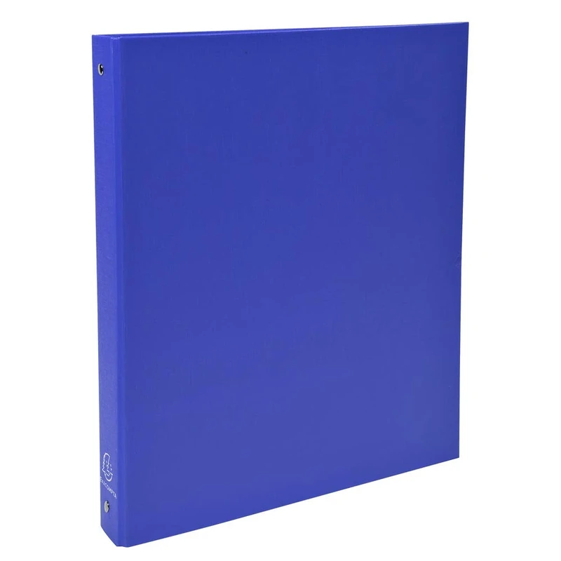 Exacompta - ref. 51372E - Box of 20 rigid PP binders - 4 round rings, diameter 30 mm - Spine 40 mm - External dimensions: 32 x 26 cm - Format to file A4 - Colour: blue