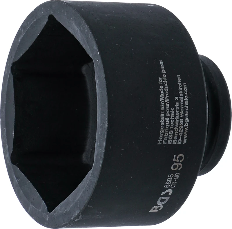 BGS 5895 | Impact Socket, Hexagon | 25 mm (1") Drive | 95 mm