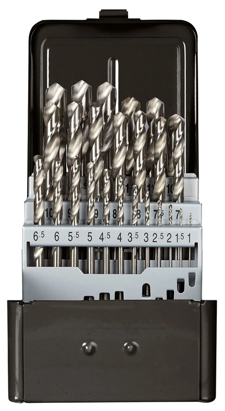 Carolus Carved Spiral Drill Bit Set in Metal Case – 9710.025