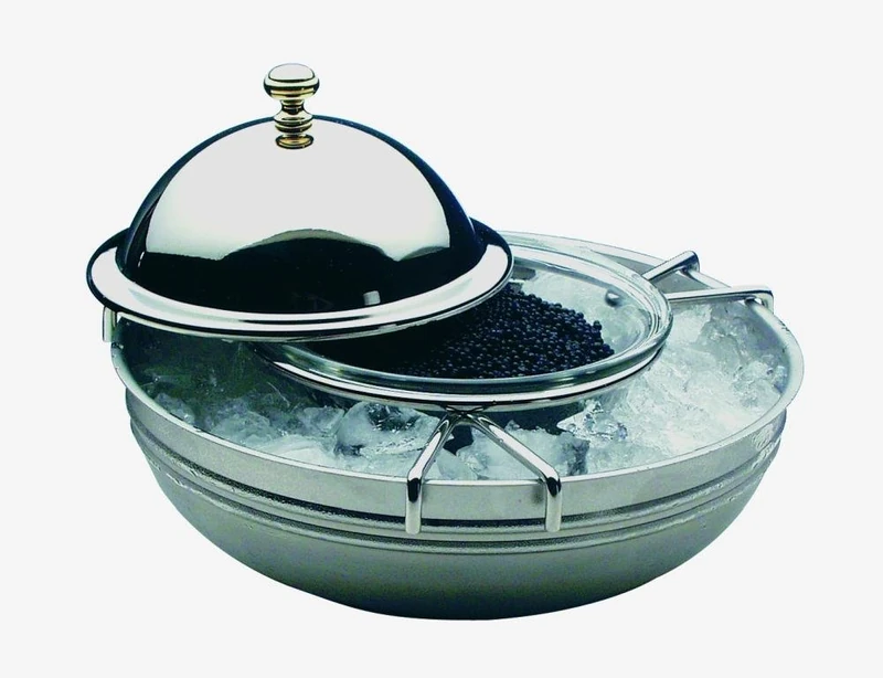caviar cooler ca. Ø 18 cm 18/10 stainless steel polished - Image 1