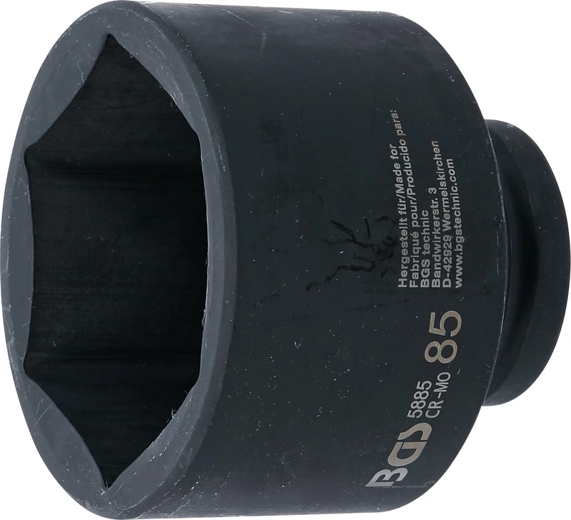 BGS 5885 | Impact Socket, Hexagon | 25 mm (1") Drive | 85 mm