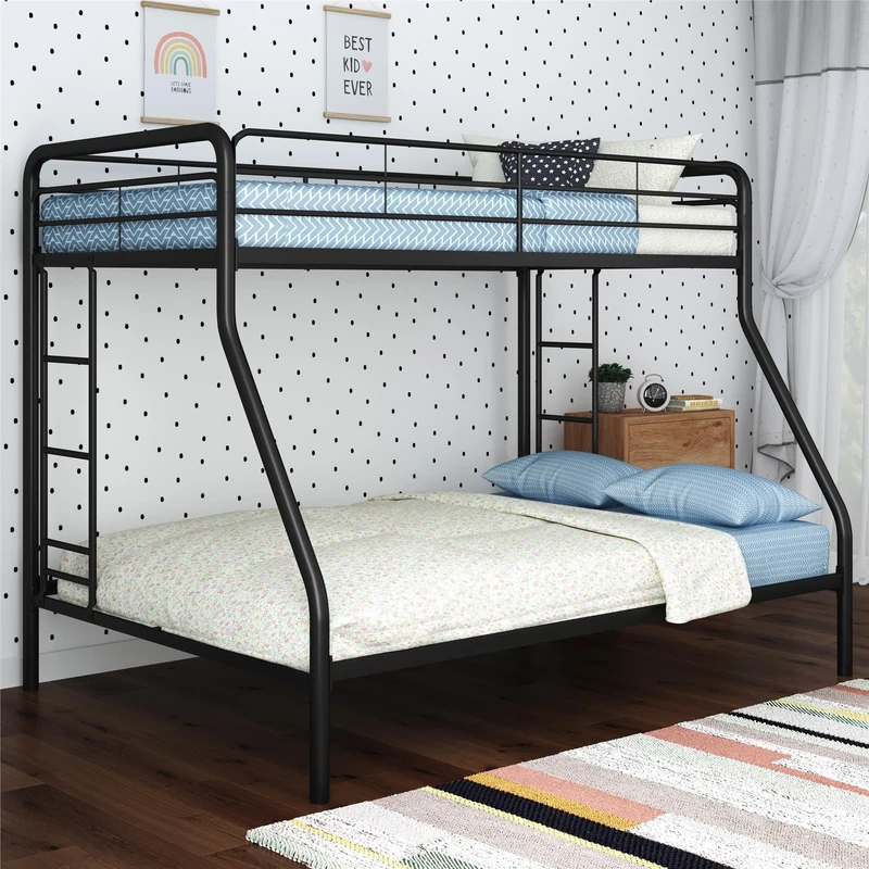 DHP Dusty Single/Double Metal Bunk Bed Black