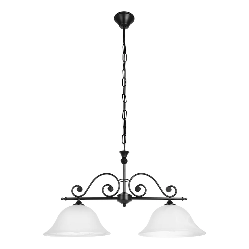 Eglo Pendant Light Murcia, 2-Light Hanging Lamp Vintage, Rustic