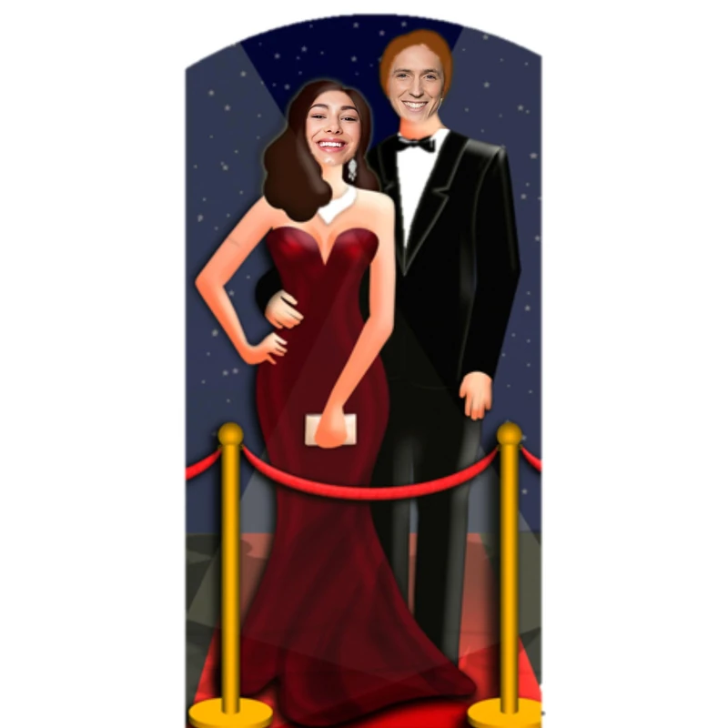 Star Cutouts SC170 Red Carpet Stand in Cardboard Cut Out