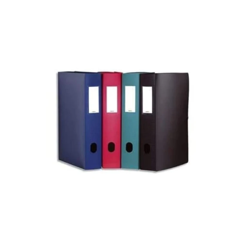 Elba Boxing Memphis Box Files with 4 cm Spine 7/10e Polypropylene Assorted Classic Colours (Pack of 12)