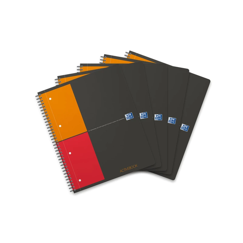 Oxford International Activebook Chequered A4 5 Stück Garu