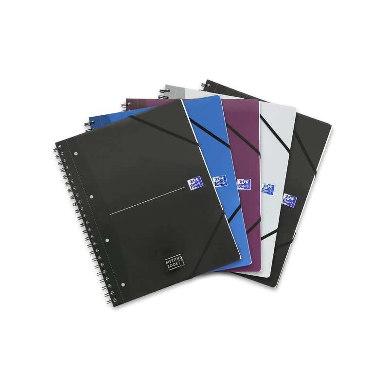 Oxford Office Essentials Meeting Book Pack of 5, A4+, kariert blue