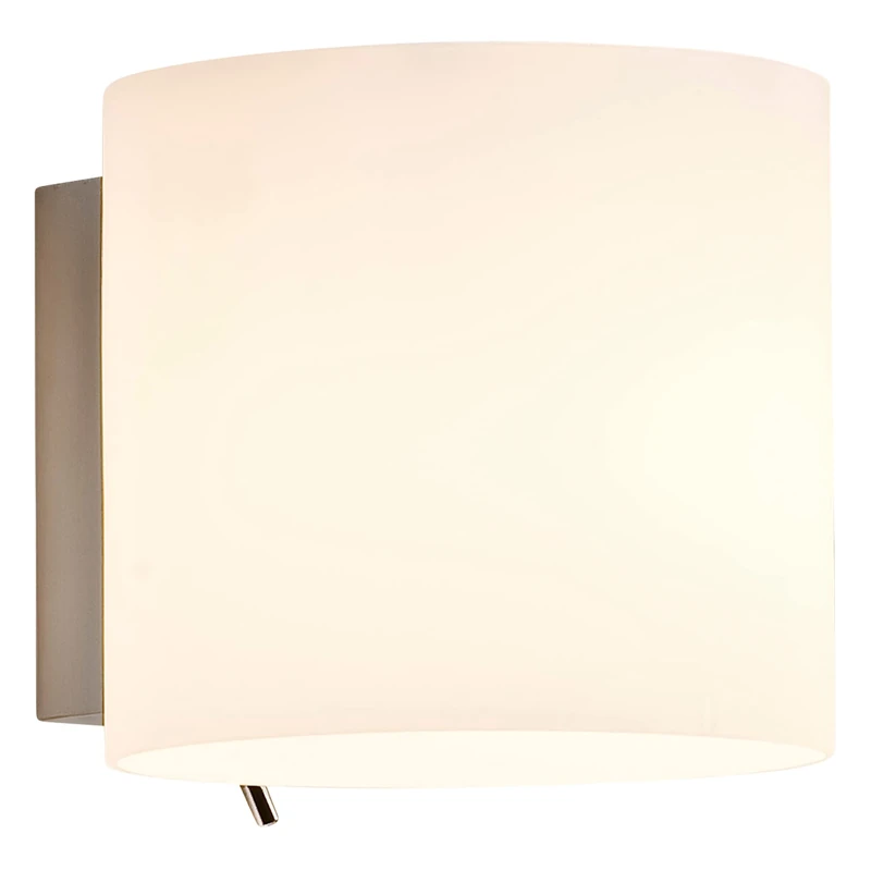 Astro Interior Wall Light, E14 (Small Edison Screw), White Glass