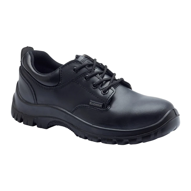 Blackrock Ultimate Safety Shoes, Steel Toe Cap, Water Resistant, Men, Womens, Lightweight, Work, Workwear, Uniform Footwear, Black, Wide Fit, Slip Resistant, Non Slip - Size 3