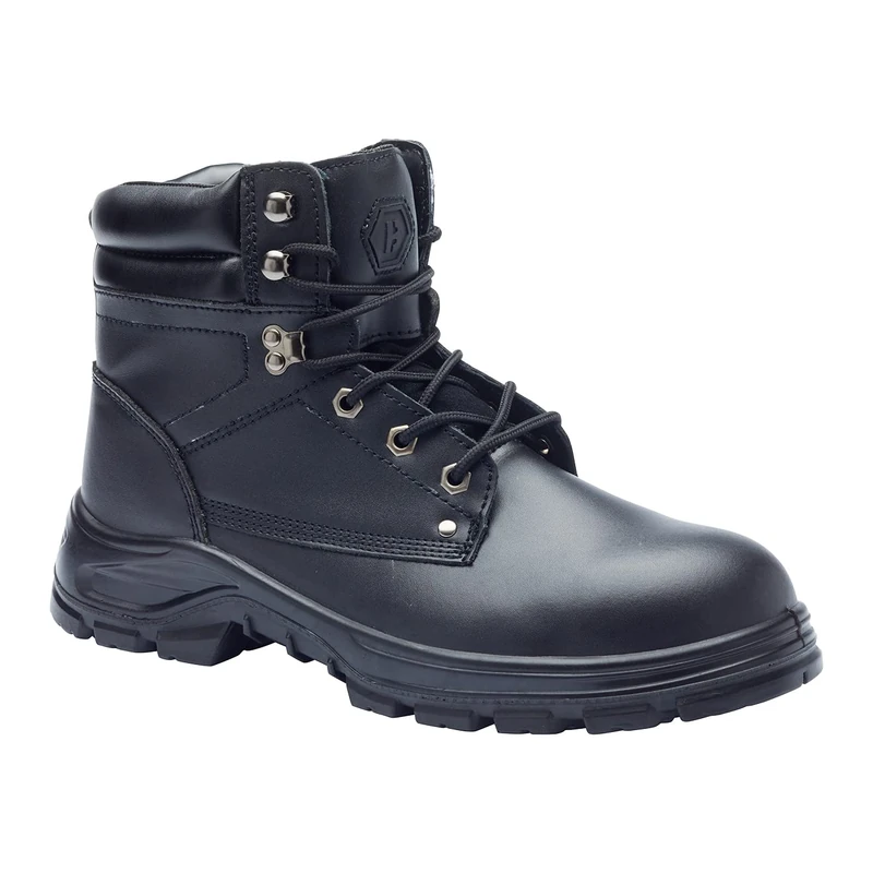 Blackrock Ultimate S3 Water Resistant Safety Boots, Black Leather