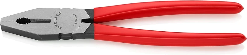 KNIPEX Combination Pliers with Plastic Coating 250 mm, 03 01 250