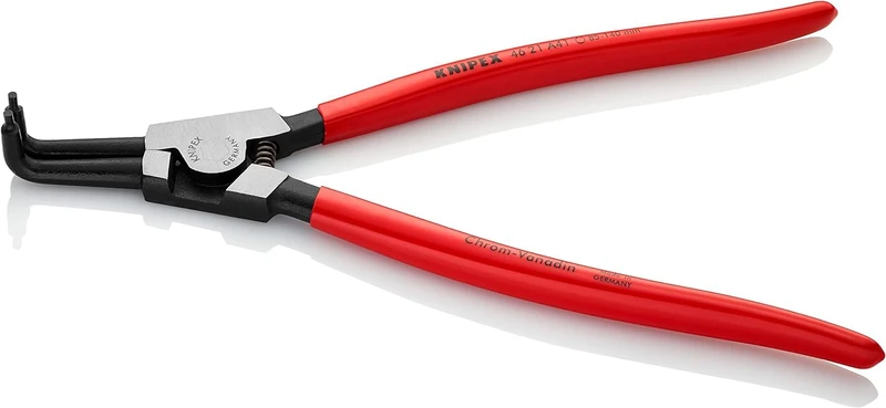 KNIPEX Circlip Pliers for External Circlips on Shafts Self-Service Card with Plastic Coating 300 mm, 46 21 A41 SB