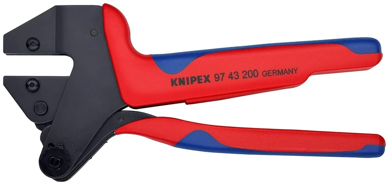 KNIPEX Crimp System Pliers for Exchangeable Crimping Dies with Multi-Component Handles 200 mm, 97 43 200 A