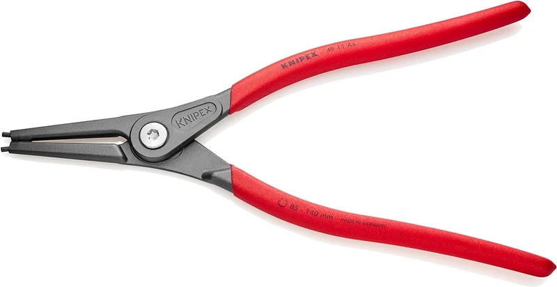 KNIPEX Precision Circlip Pliers for External Circlips on Shafts Self-Service Card with Non-Slip Plastic Coating 320 mm, 49 11 A4 SB