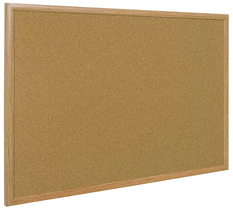 Bi-Office Cork Board, Oak Frame, 180 x 120 cm