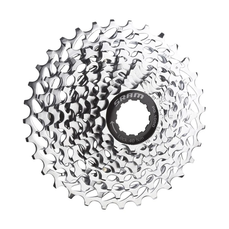 Sram Cassettes PG1050 10 Speed Cassette - 11-36T, Silver
