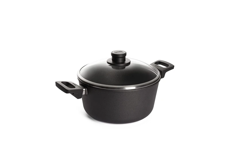 Woll Induction Line Professional Non Stick Cast Aluminium 24 cm Casserole Dish with Lid, 4.5 Litre