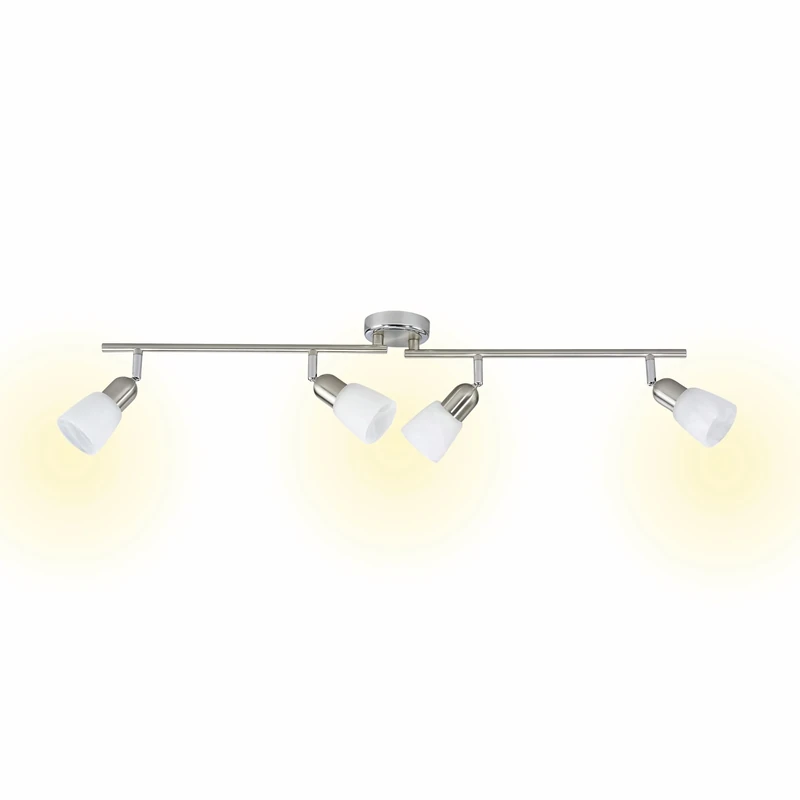 Sofia 4 Light Ceiling Spotlight Finish: Satin Chrome/Chrome