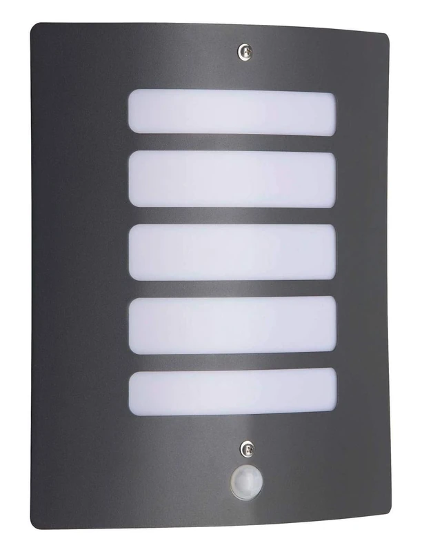 Todd Brilliant Outdoor Wall Light with Motion Sensor, 1 x E27 maximum 60 W/Metal Anthracite-Coloured plastic 47698/63