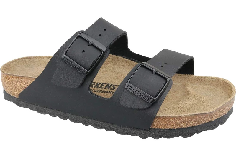 Birkenstock Men's Arizona Black, Birko Flor Slippers, 14.5 UK - Image 1