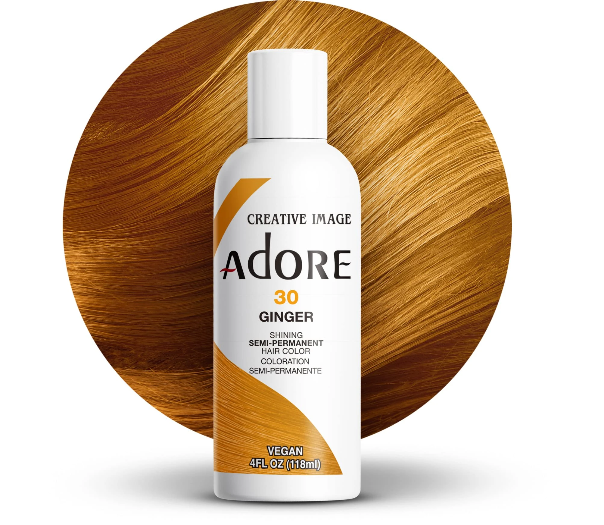 Adore Shining Semi Permanent Hair Colour, 30 Ginger