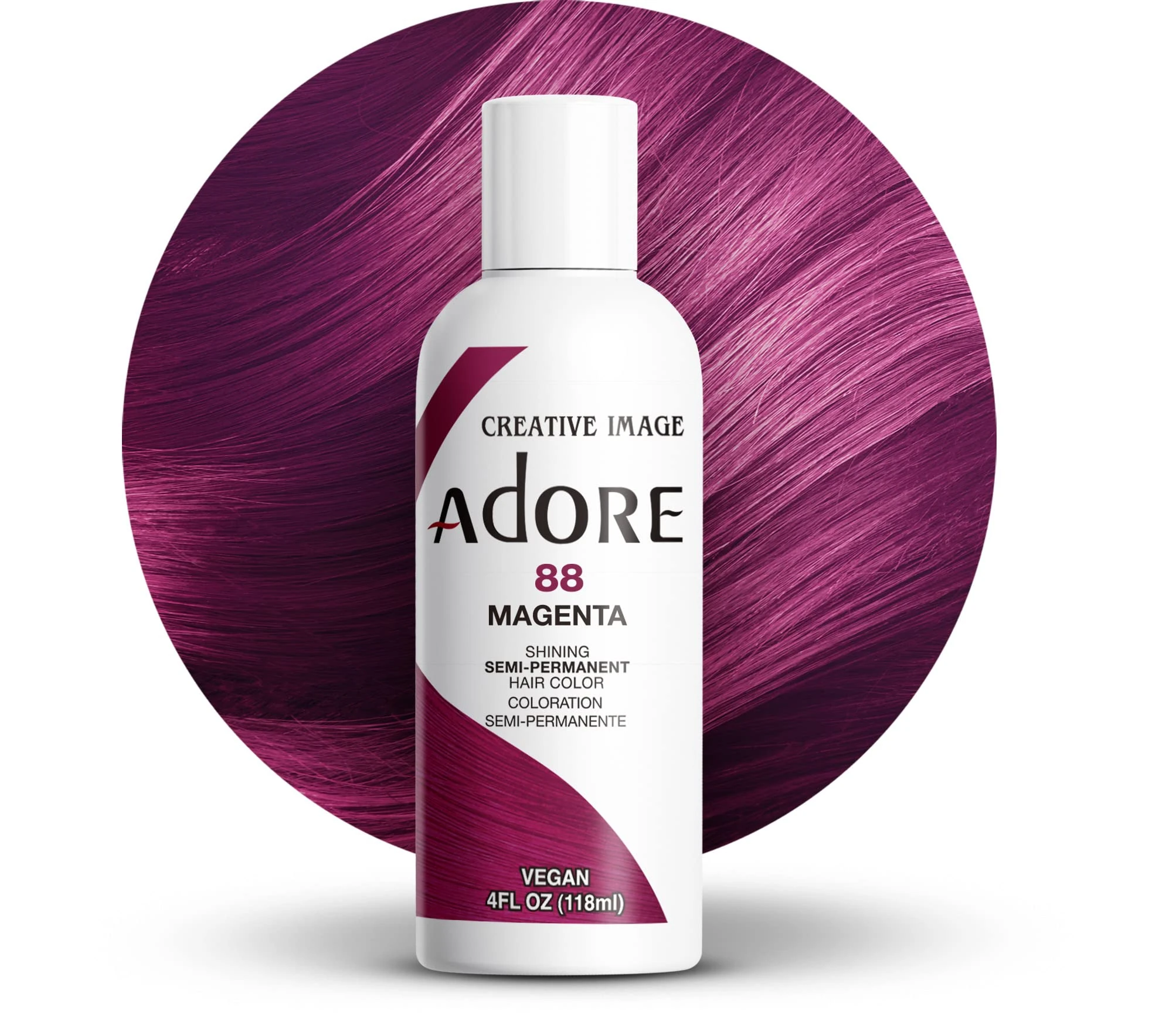 Adore Shining Semi Permanent Hair Colour, 88 Magenta