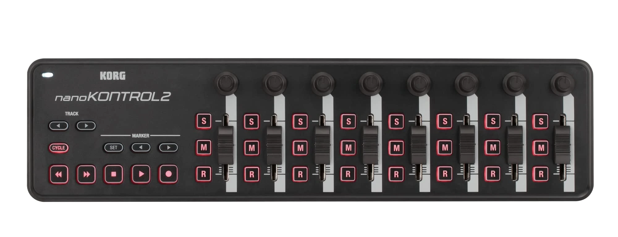 Korg - nanoKONTROL2 - Slimline USB MIDI Controller - Black