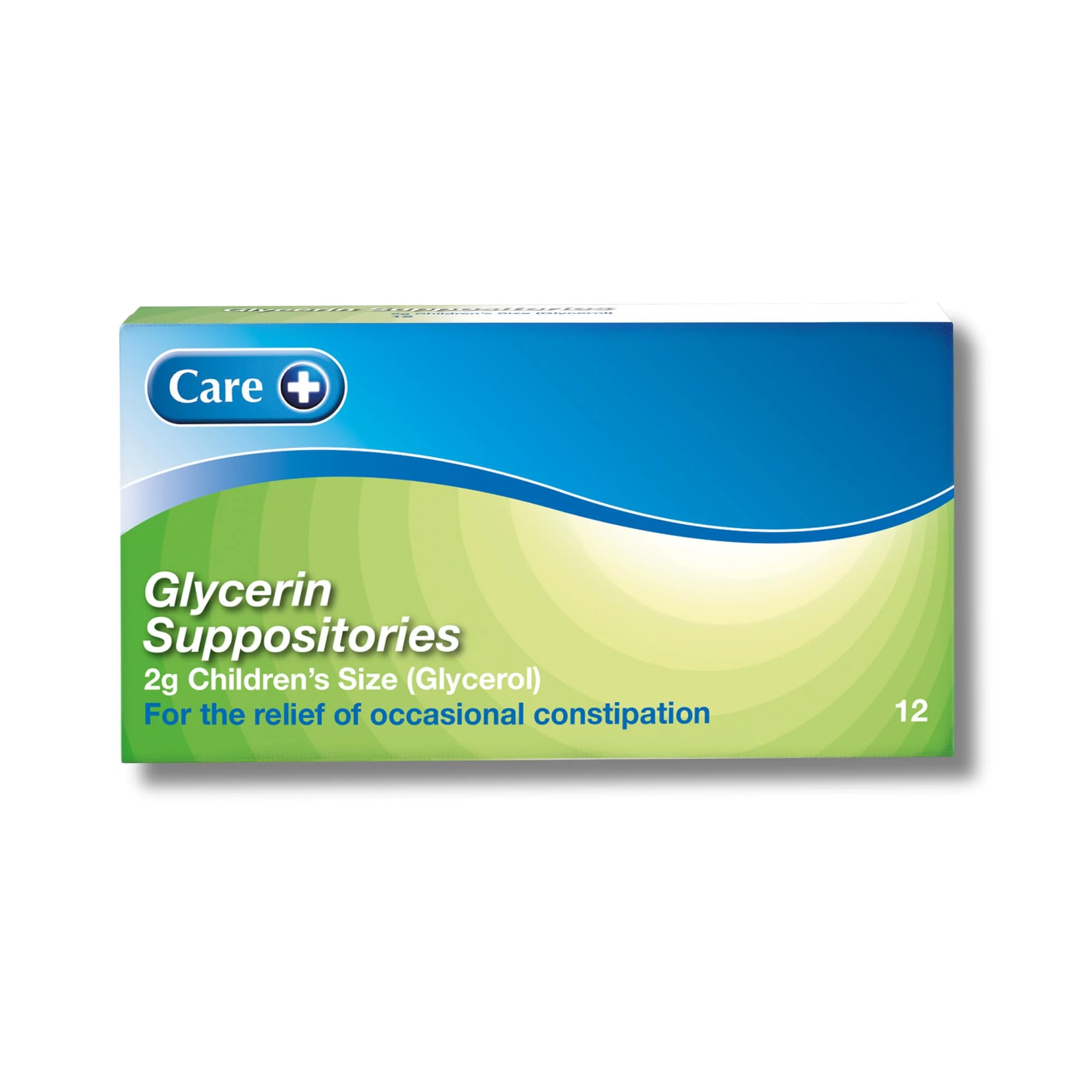 Care Children Constipation Relief Suppositories, Relief of Occasional Constipation, Stimulate Bowel Movement, Suitable for Children 1+, Glycerol BP 70% 2g, 12 Tablets