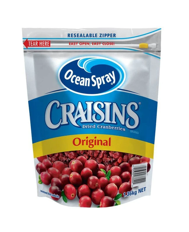 Ocean Spray Original Craisins Dried Cranberries, 1.36kg