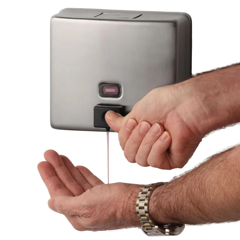 ConturaSeries Surface-Mounted Soap Dispenser,40-oz,Stainless Steel Satin