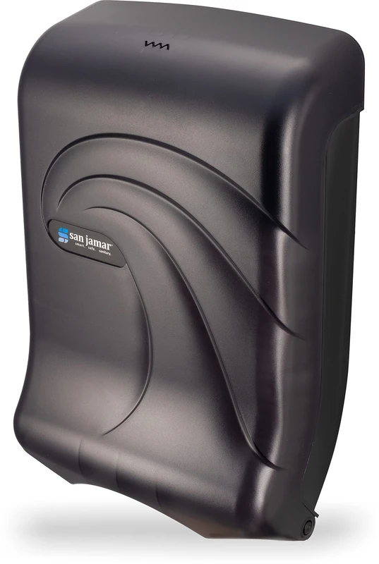 San Jamar T1790TBK Ultrafold Multifold/C-Fold Towel Dispenser, Oceans, Black, 11 3/4 x 6 1/4 x 18