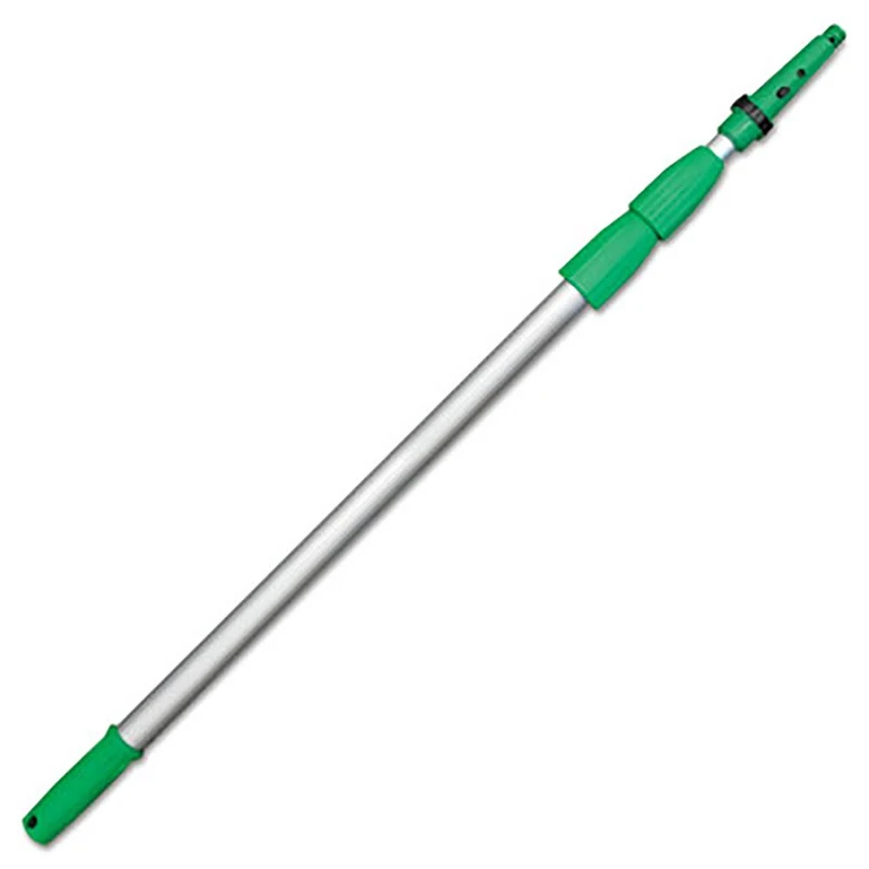 Unger ED450 OptiLoc Telescopic Window Cleaning Pole/Multi-Use Extension Pole - 4.5m, 3 Section - UNGER Window Cleaning Equipment, silver