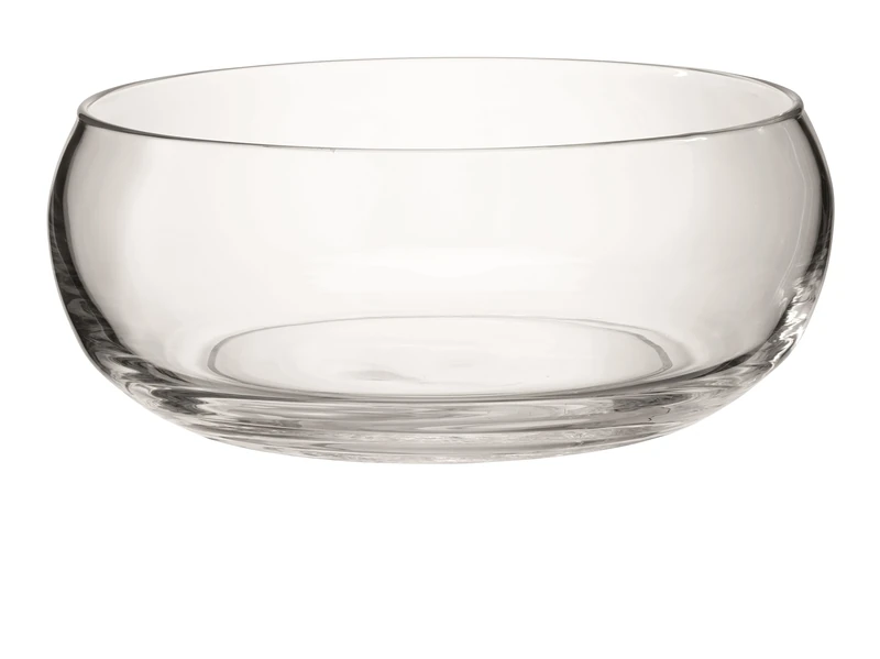 LSA International Serve Low Bowl Ø27.5cm Clear| 1 Unit | Mouthblown & Handmade Glass | SZ10