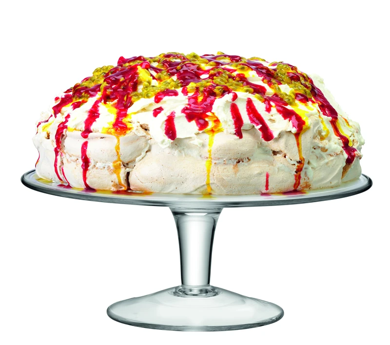 LSA International Serve Cakestand Ø31cm Clear| 1 Unit | Mouthblown & Handmade Glass | SZ13